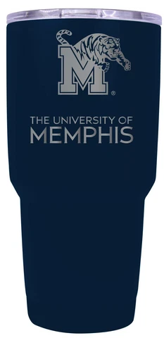 Memphis Tigers Engraved Logo 24oz Insulated Steel Hot/Cold Tumbler Cover