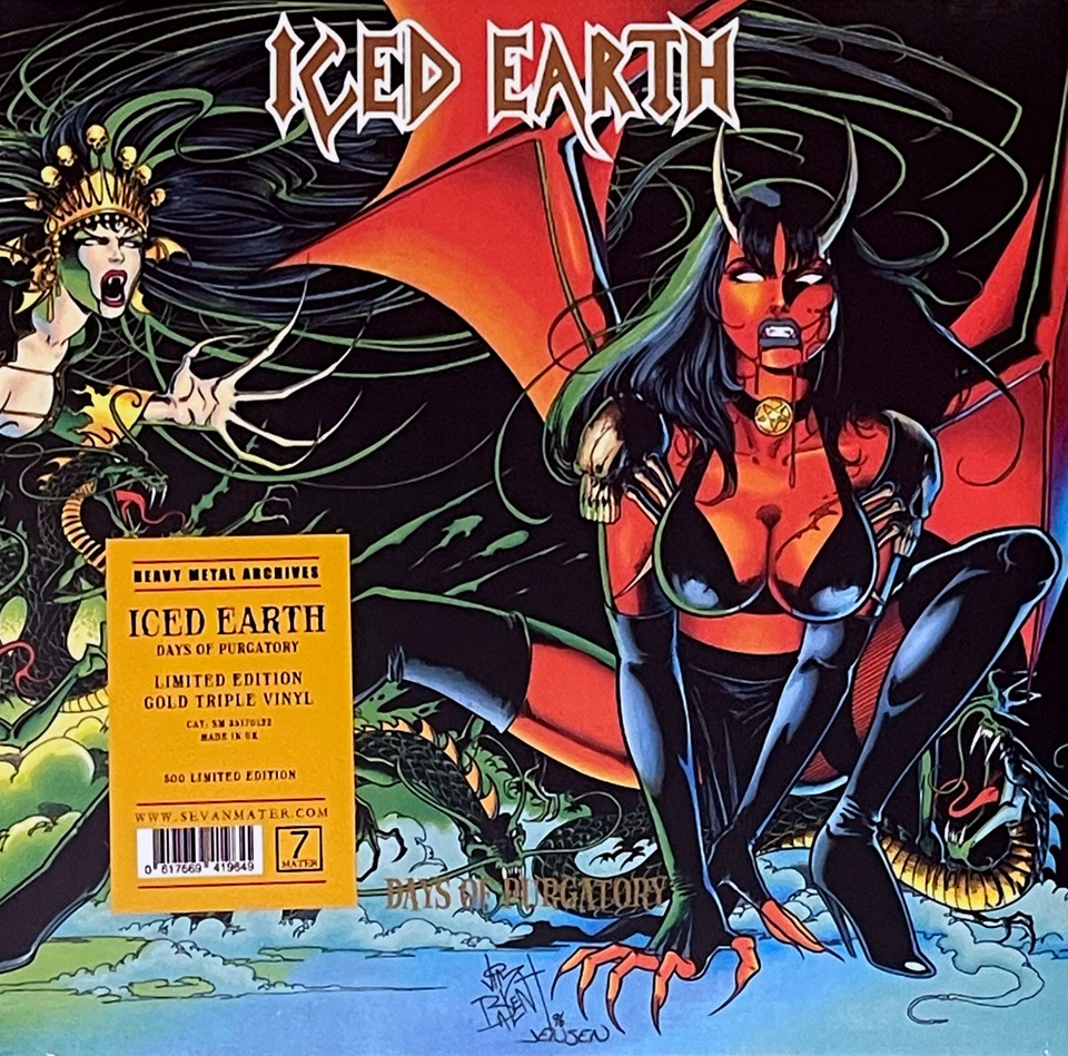 ICED EARTH - DAYS OF PURGATORY, 2024 TRIPLE GATEFOLD GOLD vinyl 3LP, 500 COPIES! - Image 1 of 1