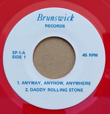 Rare SP 45T  The Who – Anyway, Anyhow, Anywhere, Under My Thumb / Red Vinyle EX+ - Photo 1/3