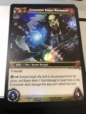 World of Warcraft WoW TCG Promo - Foil Conqueror Kagon Blackskull