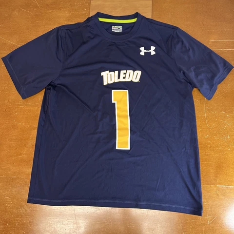Toledo Rockets Shirt Mens Medium Blue Short Sleeve Under Armour Cover