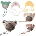 Baby Cute Crochet Mohair Hat Bowknot Knitted Beanies Photography Props