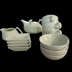 Rosenthal Dish Set TAC Mint Green cups, Fingerbowls Tea Pot Creamer Incomplete - Picture 1 of 10