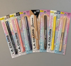 New! LA Colors Shimmer Auto Eyeliner Colorful Bright Color Liner Lot 7 - Picture 1 of 4