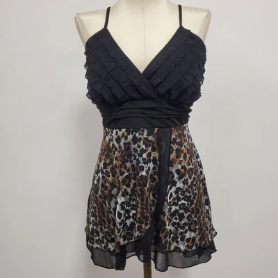 Top Babydoll Studio Y para mujer Y2K Fairy Grunge Whimsigoth talla XL estampado animal Foto 1 de 4