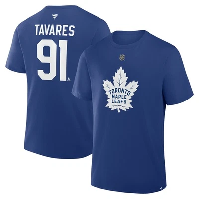 Hombre Fanáticos John Tavares Azul Toronto Hojas de Arce Auténtico Pila Nombre y Foto 1 de 3
