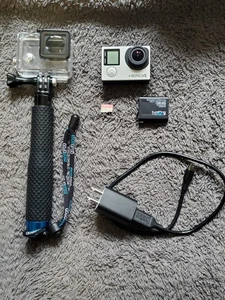 GoPro HERO 4 Silver Edition 4K Action Camera With SD Card, Battery & Charger - Picture 1 of 8