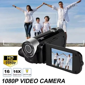 16MP Digital Camcorder 1080P HD Digital Video Camera 16X Shoot Zoom 2.7inch - Picture 1 of 29
