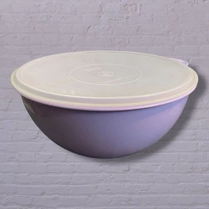 Tupperware 32 Cup Thatsa Mixing Bowl Large Vintage 2539B 224 Lavender Purple - Picture 1 of 7