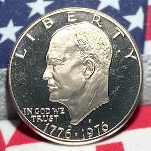 1776-1976-S Eisenhower Gem Proof Dollar Deep Cameo Clad - Picture 1 of 2