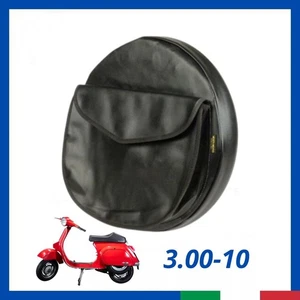 Copriruota 3.00-10 con Tasca per PIAGGIO VESPA PK 50 125 TUTTE Ecopelle Sky Nero - Imagen 1 de 8