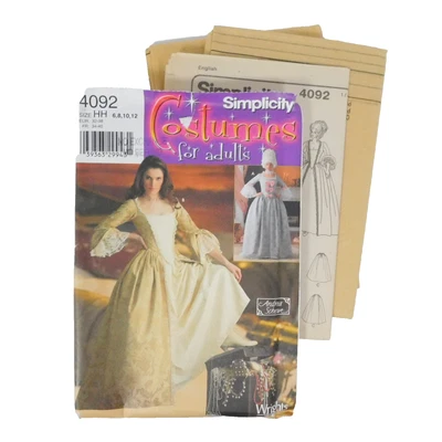 Simplicity 4092 Misses Costume Dress Pattern Size 6-12 Uncut Elizabethan Tudor - Image 1 of 4