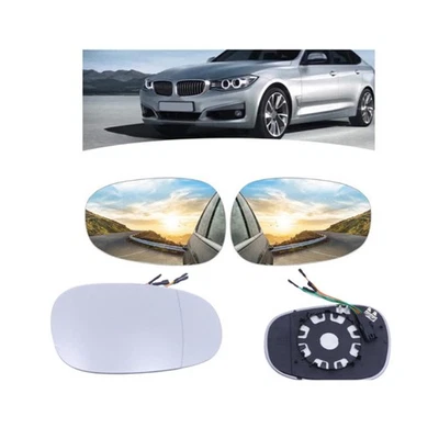 Mirror Glass Rear View Rearview Exterior Wide Angle for BMW 1 Series 3 Series - Image 1 of 4