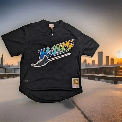 Camiseta Wade Boggs Tampa Bay Rays Mitchell & Ness Auténtica BP Talla L Nueva con Etiquetas Foto 1 de 4