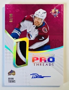 2023-24 Upper Deck Ultimate Collection Auto Pro Threads Devon Toews Patch/99 - Picture 1 of 2