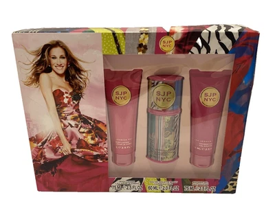 SJP Sarah Jessica Parker NYC 3 Peças Eau de Toilette Eau de Toilette Eau de Toilette Eau de Toilette Conjunto de Presente Feminino - Imagem 1 de 4