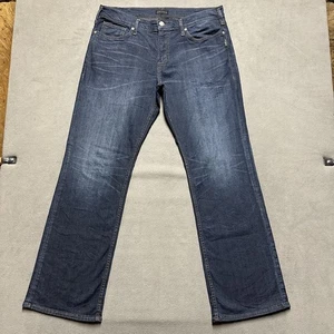 Silver Jeans Herren 36x34 (38x33) blau ZAC Relaxed Fit Bootcut Bein Denim gebraucht, in einwandfreiem Zustand - Bild 1 von 15