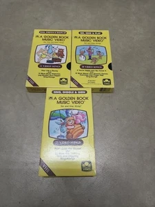 A Golden Book Video VHS Tape Lot Of 3 VHS Tapes Music Videos  - Picture 1 of 4