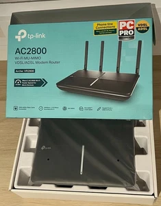 TPLink AC2800 WLAN Archer VR2800 Modem Router WAVE2 AC2800 WLAN SCHNELLER GESCHWINDIGKEIT - Bild 1 von 4