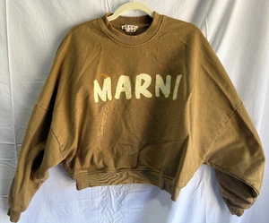 Felpa Marni marrone con logo Marni (con piccola macchia nel logo) taglia 38 - Foto 1 di 7