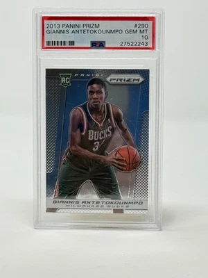 2013 Panini Prizm Prizm #290 Giannis Antetokounmpo RC PSA 10 GEM MINT - Image 1 of 2