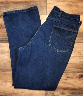 Pantalones de mezclilla acampanados vintage Sheplers para hombre 32x30 azul corte bota EE. UU. 71KST2978 Foto 1 de 4