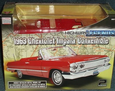 CLASSIC METAL WORKS 1963 CHEVY IMPALA CONVERT ASSEMBLY KIT 1/24 SKILL LEVEL 2 - Image 1 of 4