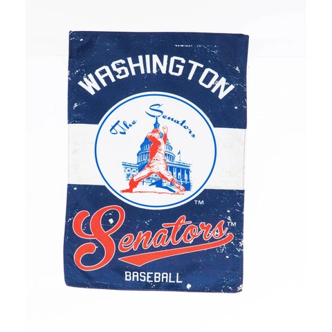 Washington Nationals Double Sided Suede Team Flags 28"X44"  Vintage Look Cover