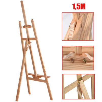 DAYPLUS Staffeleien groß Staffelei holz stafelei Atelierstaffelei Kiefer Standstaffelei