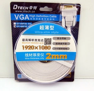 NEW 32' Ultra Slim 1920 x 1080 VGA High Definition Cable 2mm Thick DT-69F10 SVGA - Picture 1 of 1