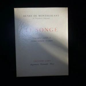Henry de MONTHERLANT 1963 Le songe LIDIS Paris France roman surréaliste N6273 - Imagen 1 de 12
