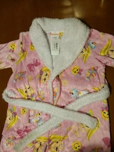 JoJo Siwa Cartoon Bath Robe Girls Size XS Pajamas Bathrobe Pink - NEW - Picture 1 of 9