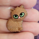 ^Cat Tan Red Green Eye Tie Tack Lapel Pin - Kitten Kitty Perfect Gift Unique!