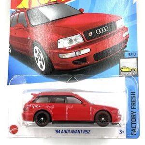 Hot Wheels '94 Audi Avant RS2 Red Factory Fresh CUSTOM REAL RIDER WHEEL SWAP - Picture 1 of 11