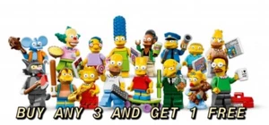 LEGO MINIFIGURES SIMPSONS SERIES 1 PICK YOUR OWN BUY ANY 3 GET 1 FREE N/UNOPENED - Picture 1 of 4