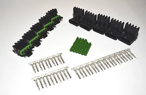 5 x Delphi WeatherPack 4-Pin Sealed Connector Kit, 18-20AWG Contacts, USA - Picture 1 of 1