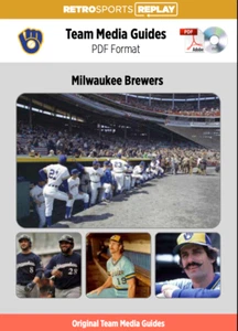 Milwaukee Brewers Baseball Media Guide 1973-2024 Collection 28 PDFs DVD-ROM Disc - Picture 1 of 4