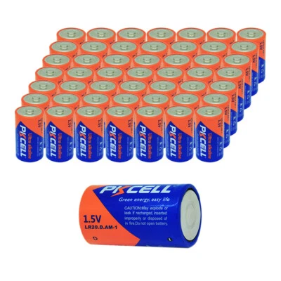 64Pcs 1.5V LR20 E95 PC1300 Alkalline D Batteries for LED Flashlights Lots Bulk - Image 1 of 4