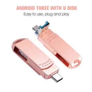 1TB USB C Thumb Flash Drive Phone Photo Stick 3in1 USB 3.0 External Storage Pen - Afbeelding 1 van 16