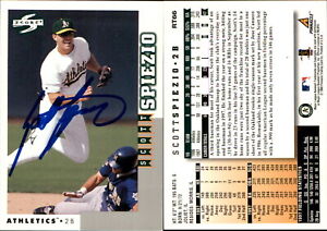 Scott Spiezio Signed 1998 Score Rookie & Traded #RT66 Card Oakland Athletics