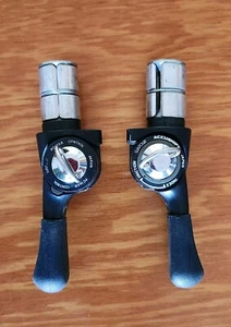 Suntour Bar Con Power Control Shifter Set Accushift 6 Speed End Ratchet Levers - Picture 1 of 5