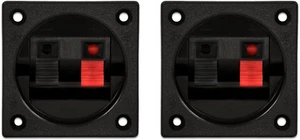 Goldwood Sound Speaker Box Terminal Cups 2 Square Power Speaker Terminal Plat... - Picture 1 of 1