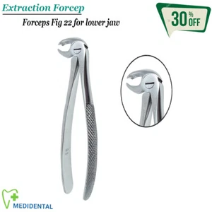 Chirurgisch Erwachsene Extraktion Zange Für Untere Backen Fig.22 Zahn Hand - Bild 1 von 4