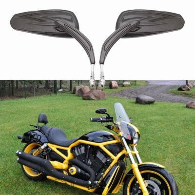 Espejos retrovisores negros para motocicleta Harley Davidson Night Rod V-Rod Special Foto 1 de 4