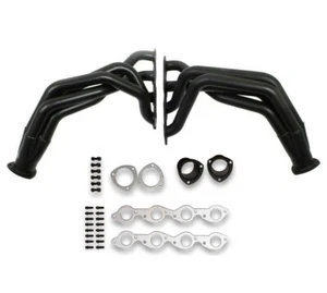 1955-57 BB Chevy Headers Fenderwell BBC 396 454 496 502 CI 55-57 Tri-Five Black - Picture 1 of 1