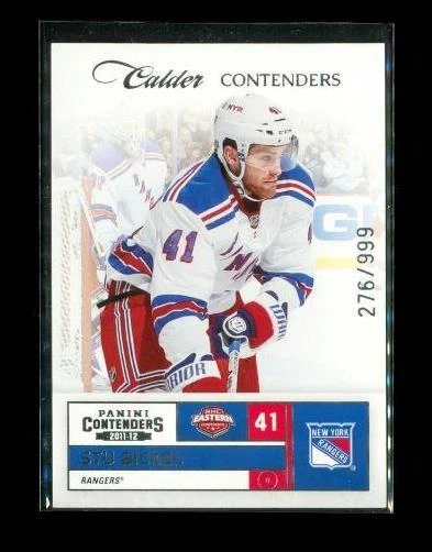 2011-12 PANINI CALDER CONTENDERS Hockey Trading Card #274 STU BICKEL Rangers LE - Image 1 of 2