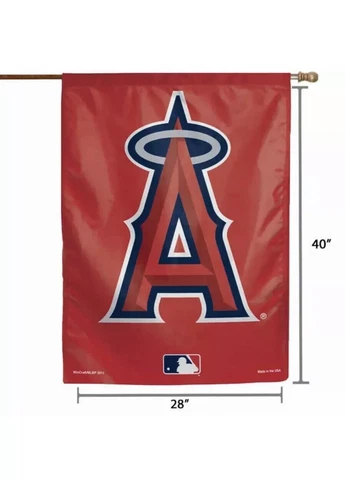 ANAHEIM Angels  Flag & pole MLB Baseball 28" x 40"  MLB. Los Angeles Angeles Cover