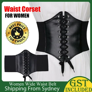 Women Body Shaper Buckle Wide Waistband Waist Belt Underbust Corset Belt NEW - Picture 1 of 8
