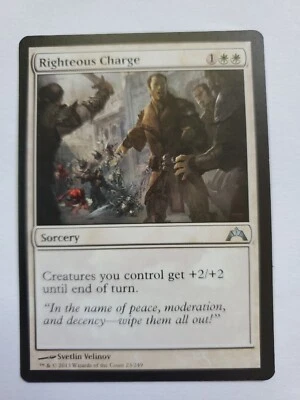 MTG Magic The Gathering Card Righteous Charge Sorcery White Gatecrash 2013 - Image 1 of 2