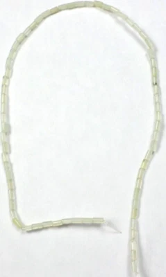 2 -14" fios 142 vintage marrom claro quartzo tubo de pedra preciosa 6x3mm contas soltas - Imagem 1 de 4